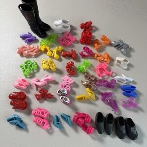 Barbie Doll Shoes Lot 39 Pairs Heels Boots